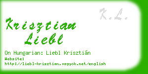 krisztian liebl business card